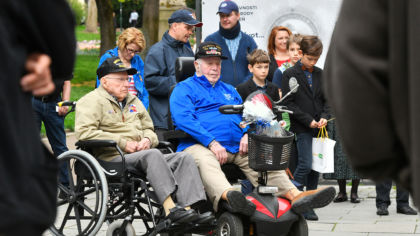 Výstava ve Smetanových sadech je poděkováním mužům, kteří v&nbsp;roce 1945 přinesli Plzni svobodu