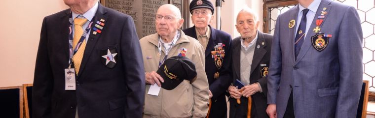 Vzpomínkovému aktu na radnici předcházelo přijetí zástupců velvyslanectví USA a&nbsp;Belgie primátorem Pavlem Šindelářem