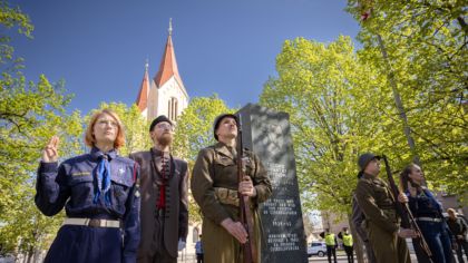 Vzpomínkové akty zahájily Slavnosti svobody, promluvili při&nbsp;nich potomci veteránů
