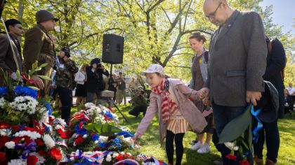 Vzpomínkové akty zahájily Slavnosti svobody, promluvili při&nbsp;nich potomci veteránů