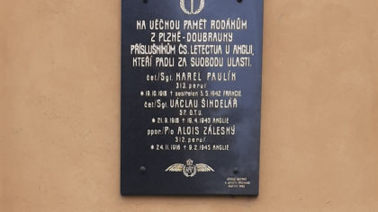 The RAF fighter pilot Karel Pavlík was born in Pilsen 105 years ago