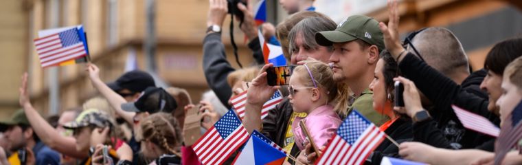 Plzní projel Konvoj svobody