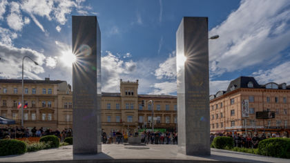 Vzpomínkovým aktem u&nbsp;památníku Díky, Ameriko! včera skončily Slavnosti svobody 2024