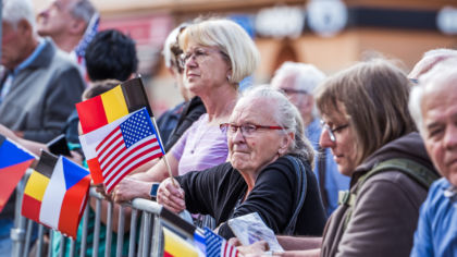 Vzpomínkovým aktem u&nbsp;památníku Díky, Ameriko! včera skončily Slavnosti svobody 2024