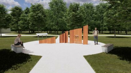 Plzeň začíná budovat památník osvoboditelům z&nbsp;97.&nbsp;pěší divize v&nbsp;parku ve Skvrňanech