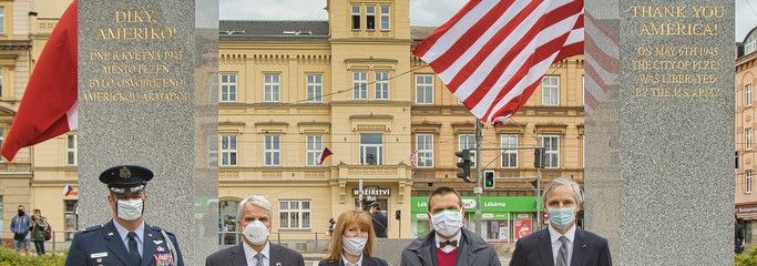 Vzpomínka u&nbsp;pomníku Díky, Ameriko! zakončila plzeňské Slavnosti svobody