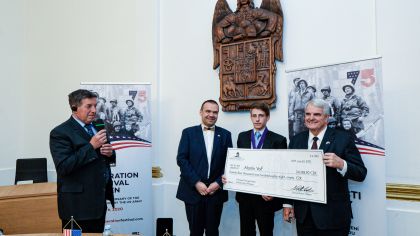 Vítězem letošního Čestného stipendia generála George S. Pattona udělovaného Nadací Briana LaViolette je Martin Volf