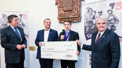 Vítězem letošního Čestného stipendia generála George S. Pattona udělovaného Nadací Briana LaViolette je Martin Volf