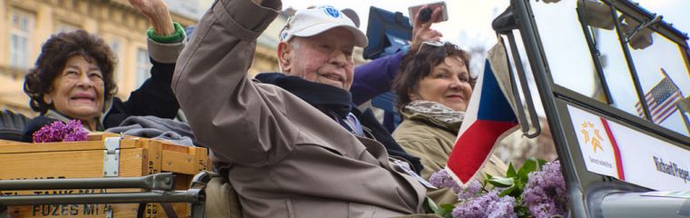 The US veteran, hero and liberator of the Southwestern Bohemia Richard Pieper celebrates his 97th Birthday